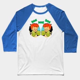 Orange hair boy green tie Baseball T-Shirt